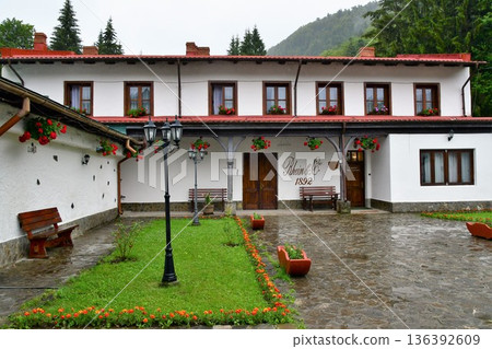 Romania, Transylvania, Sinaia, wine cellar 136392609