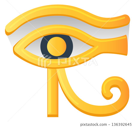 Eye of Horus icon. Traditional ancient egyptian symbol Eye of Horus icon. Traditional ancient egyptian symbol 136392645