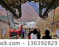 日本栃木縣鬼怒川溫泉索道及山頂索道站（秋季賞楓季） 136392829
