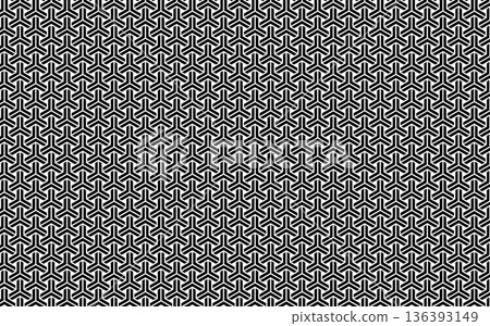 Seamless monochrome Japanese pattern. Set of tortoise shells. Seamless monochrome Japanese pattern. Set of tortoise shells. 136393149