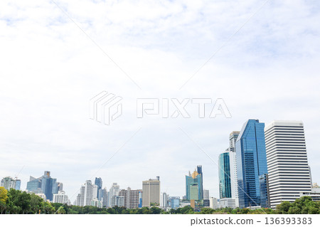 Cityscape with skyscrapers [Bangkok, Thailand] 136393383