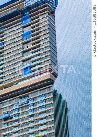 High-rise building under construction [Bangkok, Thailand] 136393399