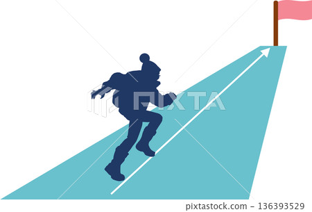 Illustration of a roadmap to achieving your goals Illustration of a roadmap to achieving your goals 136393529
