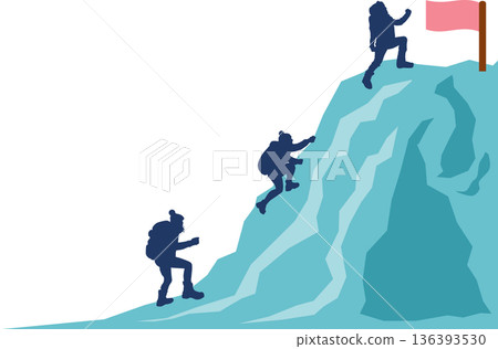 Illustration of a roadmap to achieving your goals Illustration of a roadmap to achieving your goals 136393530