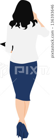 Illustration of a business woman 136393646