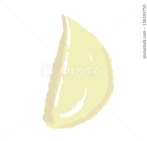 圖示為去皮的大蒜，一種增強體力的食物。 136393750