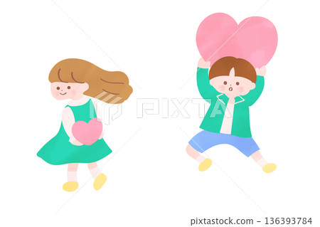 一個男孩表達自己的感情，一個女孩暗戀別人。 136393784