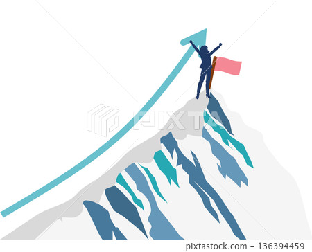 Illustration of a roadmap to achieving your goals Illustration of a roadmap to achieving your goals 136394459