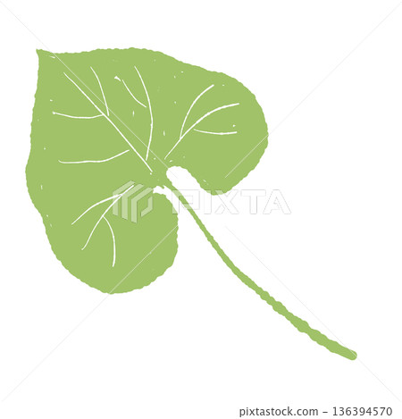 Illustration of a slightly chipped wasabi leaf. Natural texture leaf material. Illustration of a slightly chipped wasabi leaf. Natural texture leaf material. 136394570
