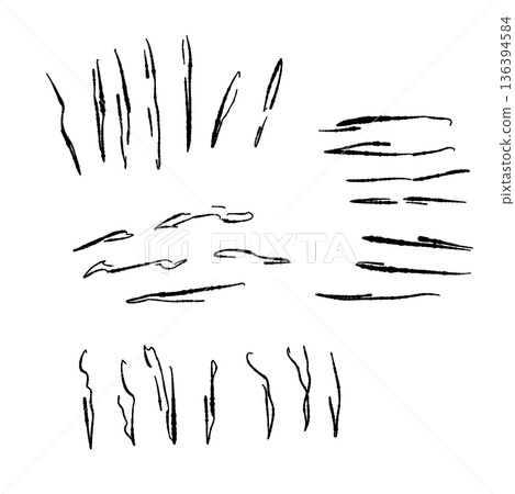 Monochrome illustration of shiso (perilla) shredded sashimi garnish and condiment silhouette Monochrome illustration of shiso (perilla) shredded sashimi garnish and condiment silhouette 136394584