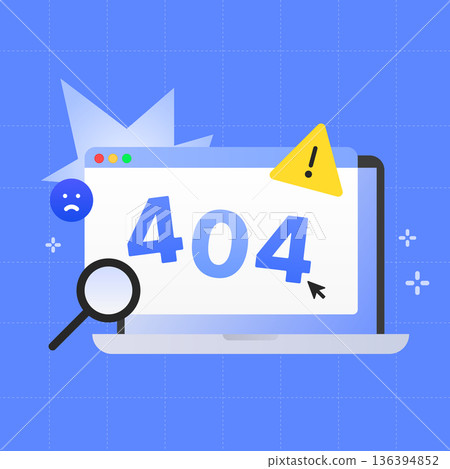 404 not found error vector illustration 136394852