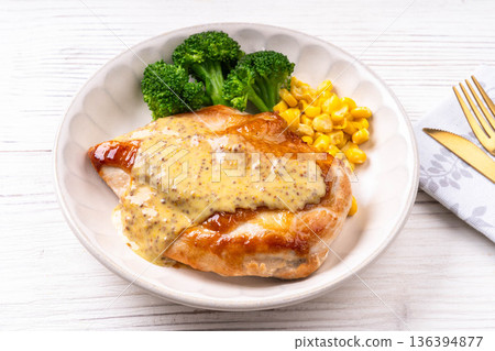 Honey Mustard Chicken Saute Honey Mustard Chicken Saute 136394877
