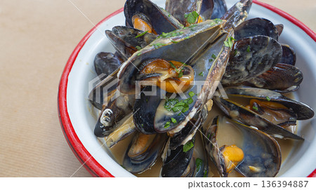 Mussels in Sauce, Spain Mussels in Sauce, Spain 136394887