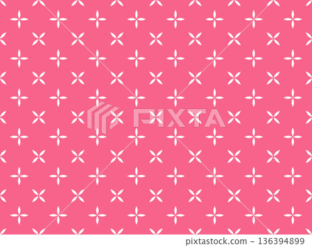 Abstract geometric pattern. A seamless vector background. White and pink ornament. Graphic modern pattern. Simple lattice graphic design Abstract geometric pattern. A seamless vector background. White and pink ornament. Graphic modern pattern. Simple lattice graphic design 136394899