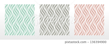 Set of abstract geometric patterns. Seamless vector backgrounds. Colored ornaments Graphic modern patterns Simple lattice graphic design Set of abstract geometric patterns. Seamless vector backgrounds. Colored ornaments Graphic modern patterns Simple lattice graphic design 136394900