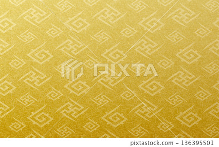 Seamless gold Japanese pattern. Lightning pattern. Seamless gold Japanese pattern. Lightning pattern. 136395501