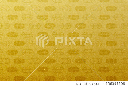 無縫金色日式圖案。鷹羽圖案。 136395508