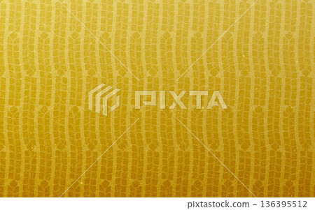 Seamless gold Japanese pattern. Wisteria flower pattern. 136395512