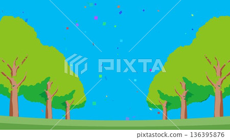 彩色背景材料 136395876