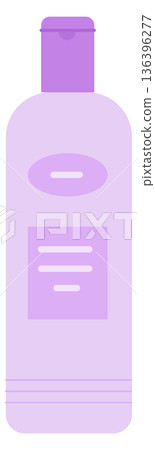 Shampoo bottle color icon. Shower and bathroom product 136396277