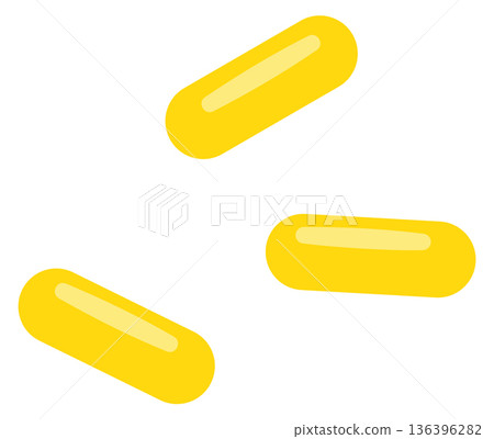 Pills icon. Medical treatment. Beauty health vitamins 136396282