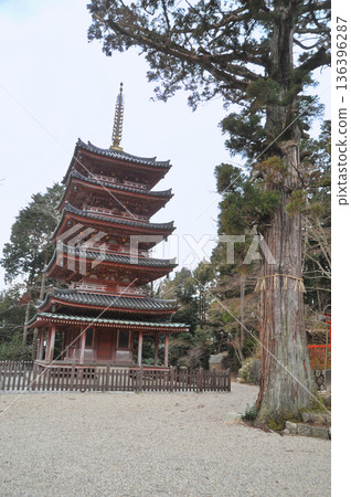 京都Seasuminsanji的五層寶塔 136396287