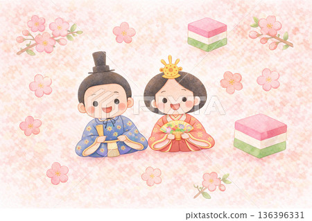Hinamatsuri/Peach Festival: Mysterious peaches appearing from the mist 136396331