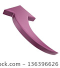 arrow in yellow and green arrow 136396626