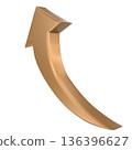 arrow in yellow and green arrow 136396627