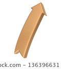 arrow in yellow and green arrow 136396631