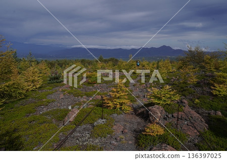 Mount Asama, Gunma Prefecture, view from the Skyrock Trail while passing over the Azuma pyroclastic flow, October 18, 2025 Mount Asama, Gunma Prefecture, view from the Skyrock Trail while passing over the Azuma pyroclastic flow, October 18, 2025 136397025