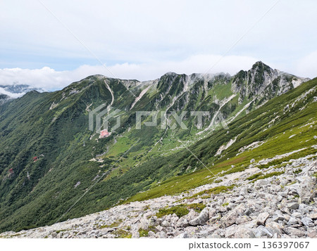 Panoramic view of Senjojiki Cirque 136397067