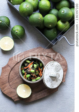 Hijiki and edamame in vinegar with hebes 136397100