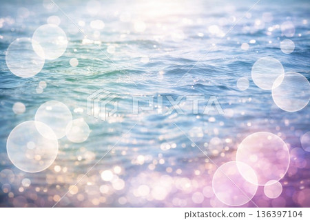 Background material: bokeh, sea surface, water surface 136397104