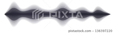 Signal pulse. Black wave. Audio vibration icon 136397220