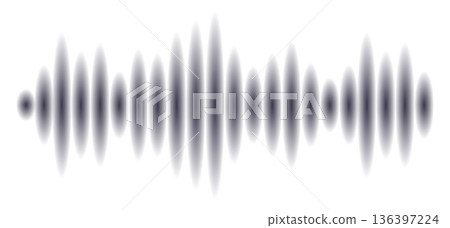 Voice message icon. Sound level pulse symbol Voice message icon. Sound level pulse symbol 136397224