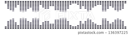 Song beat equalizer. Sound mixer amplitude icon Song beat equalizer. Sound mixer amplitude icon 136397225