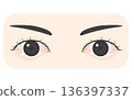 Vector illustration of bloodshot eyes 136397337
