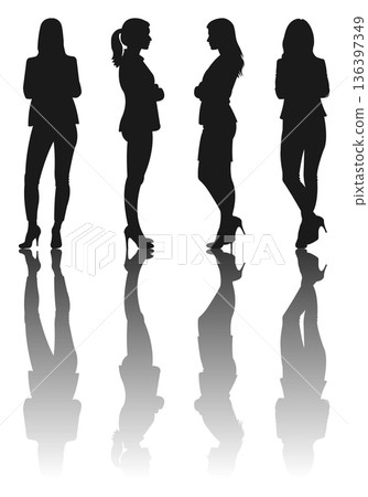 職業婦女的輪廓 職業婦女的輪廓 136397349