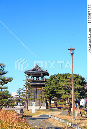 愛知縣名古屋市宮之渡公園風景 愛知縣名古屋市宮之渡公園風景 136397483
