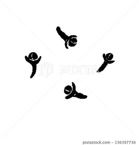 單色插圖，描繪的是乾燥的丁香花蕾 136397736