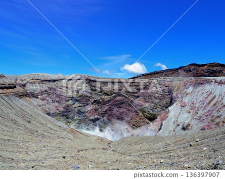 Mount Aso, Nakadake Crater (Aso City, Kumamoto Prefecture) Mount Aso, Nakadake Crater (Aso City, Kumamoto Prefecture) 136397907