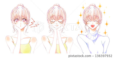 Skin care improvement set for women 136397932