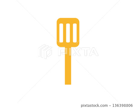 Illustration of a spatula icon 136398806