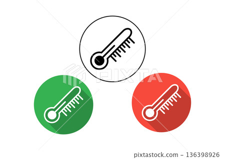 Thermometer Icon In Circular Badges Temperature, Climate, And Color Coded Circles For Stock Creative Use Thermometer Icon In Circular Badges Temperature, Climate, And Color Coded Circles For Stock Creative Use 136398926