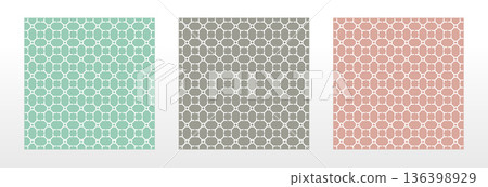 Set of abstract geometric patterns. Seamless vector backgrounds. Colored ornaments Graphic modern patterns Simple lattice graphic design Set of abstract geometric patterns. Seamless vector backgrounds. Colored ornaments Graphic modern patterns Simple lattice graphic design 136398929