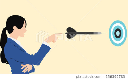 Illustration of capturing a target 136399783