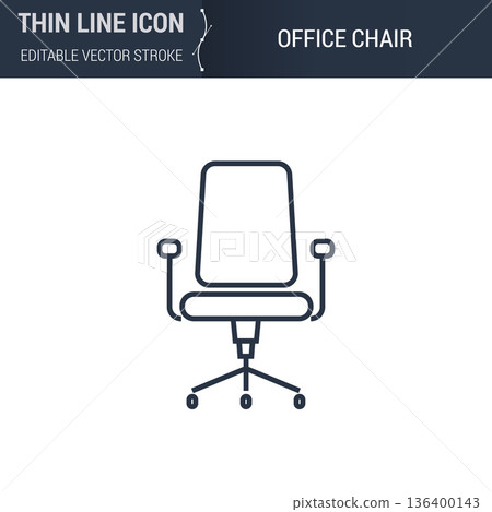 Office Chair Icon Office Chair Icon 136400143