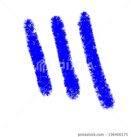 Blue disappointment mark hand-drawn illustration Blue disappointment mark hand-drawn illustration 136400175