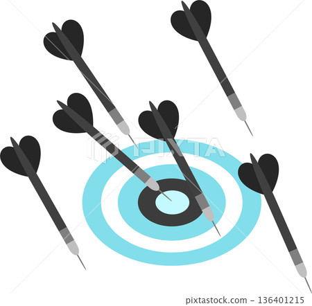 Illustration of capturing a target 136401215